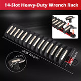 14 Slots Magnetic Spanner Rack Spanner Organizer Holder Portable Adjustable Au