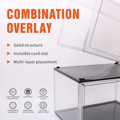 10PC  Stackable Shoe Display Box Hard Acrylic Sneaker Storage Containers Case