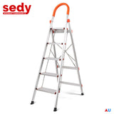 5 Step Ladder Multi-Purpose Folding Aluminium Non Slip Platform Household