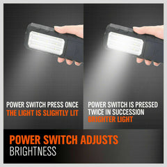 LED Light Camping Portable Magnetic Garage Work Auto Repair Torch Super Bright