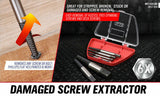 New 6Pc Damaged Screw Extractor Ezy Set Easy Out Broken Screw Bolt Remover Kit