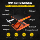 Motorcycle Jack 450KG Scissor Motor Bike Lift Stand Hoist Mini Motorbike Quad