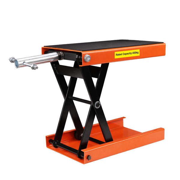 Motorcycle Jack 450KG Scissor Motor Bike Lift Stand Hoist Mini Motorbike Quad