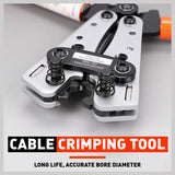 6-50 mm2 Wire Crimper Cable Crimp Electric Tube Crimping Hand Tool Battery Lug