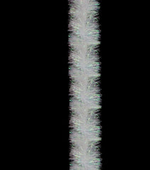 5x 2.5m Christmas Tinsel Xmas Garland Sparkly Snowflake Party Natural Home Décor, White Pearlescent
