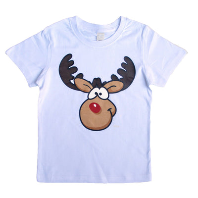New Funny Adult Xmas Christmas T Shirt Tee Mens Womens 100% Cotton Jolly Ugly, Reindeer (White), XL