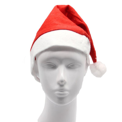 Christmas Unisex Adults Kids Novelty Hat Xmas Party Cap Santa Costume Dress Up, Santa Hat (Adults)