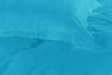 1000TC Tailored King Size Light Blue Duvet Quilt Cover Set