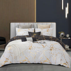 Adana Reversible Queen Size Bed Quilt/Duvet Cover Set