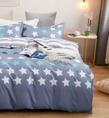Stars Super King Size Quilt/Duvet Cover Set