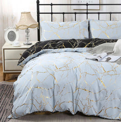 Adana Reversible Super King Size Bed Quilt/Duvet Cover Set