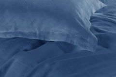 1000TC Tailored Queen Size Quilt/Duvet Cover Set - Greyish Blue
