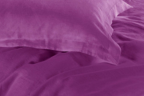 1000TC Tailored Super King Size Purple Duvet Quilt Cover Set