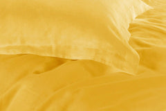 Tailored 1000TC Ultra Soft Super King Size Yellow Duvet Quilt Cover Set