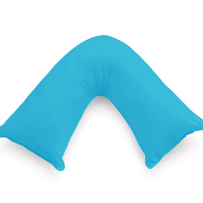1000TC Premium Ultra Soft V SHAPE Pillowcase - Light Blue