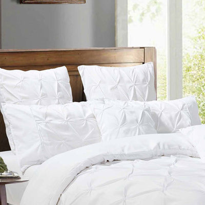 Diamond Pintuck Premium Ultra Soft King size Pillowcases 2-Pack - White