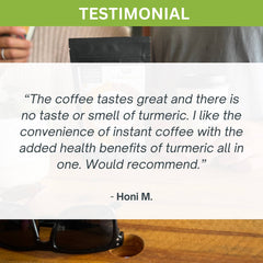 Instant Coffee with 95% Pure Organic Curcumin - Turmeric Extract Powder (1,000mg) - 120g