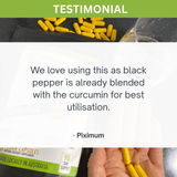 REFILL BAG - Turmeric 95% Curcumin Extract Capsules, Organic, with Black Pepper, 270 Vegan Capsules/ 3 Month Supply