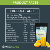 Electrolyte Powder & 95% Pure Organic Curcumin - Lemon Flavour, 250g