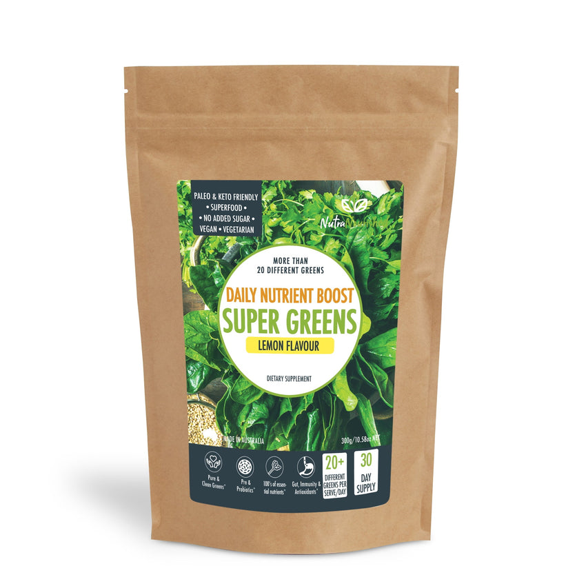 Super Greens Powder - Energising Superfood Blend - Nutrients  and Vitamins of 20 Greens - 300g