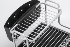 Aluminium Dish Storage Drainer Silver