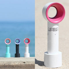 Portable Bladeless Hand-held Cooler Mini Fan Black
