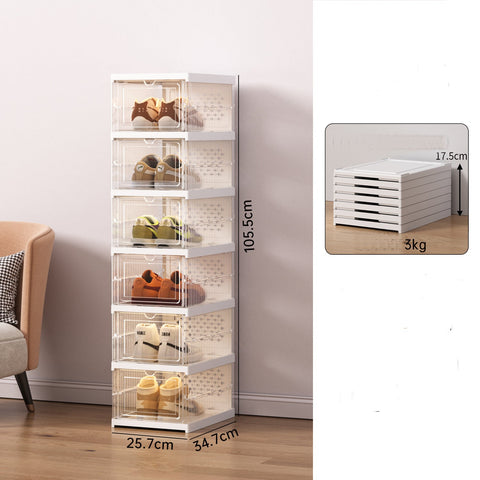 Foldable Storage Shoe Box - 6 Layers