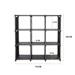 Storage Organizer, 9 Cubes, Wardrobe Closet Storage Shelves