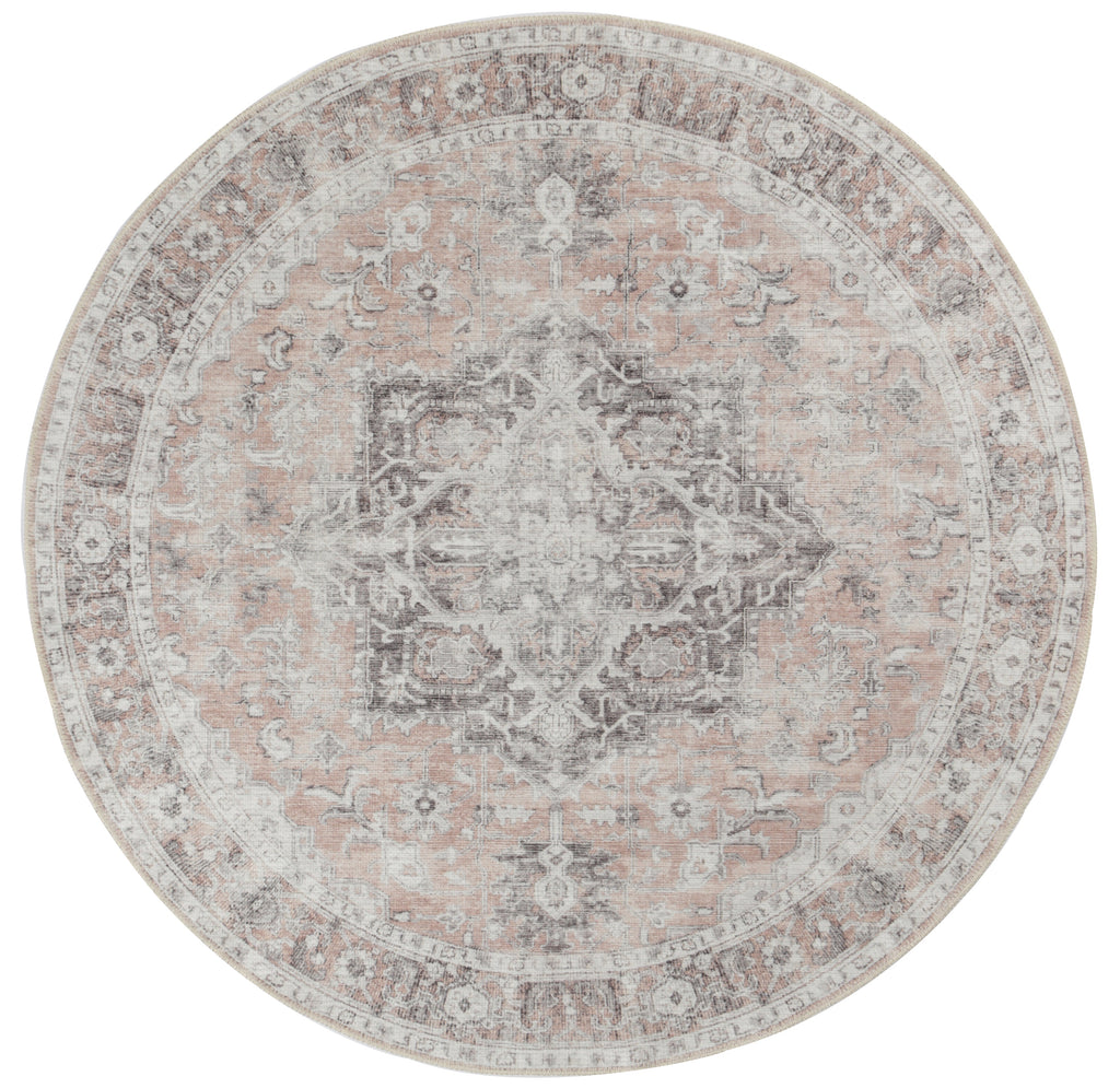 vintage-crown-cezanne-blush-distressed-vintage-round-rug 180X180