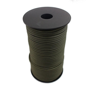 9 Strand Core Rope-100M 550 Paracord Parachute Cord Lanyard Mil Spec Type Iii - Army Green