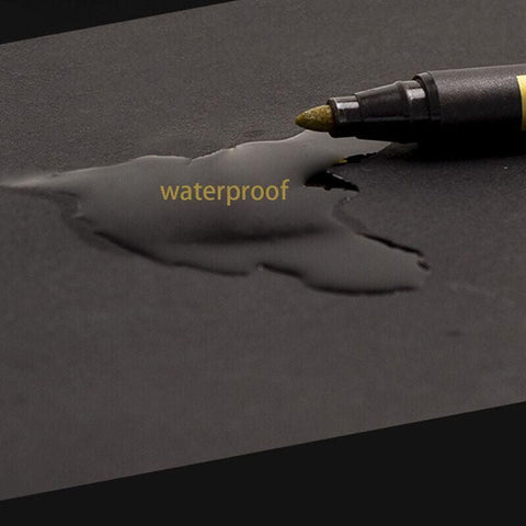 10Pcs/Set Waterproof  Paint Pens for Art on Metal Glass & Rock