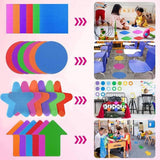 Classroom Sit Dots Carpet Spot Markers 30pcs Circles Stars Arrows Teaching Tool - Round