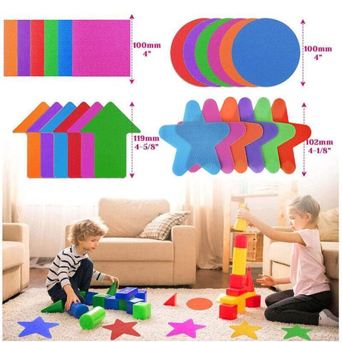 Classroom Sit Dots Carpet Spot Markers 30pcs Circles Stars Arrows Teaching Tool - Star