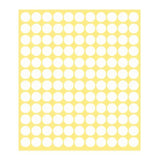 8/13/25/50mm Colour Sticker Dots Adhesive Round Labels Circular Scrapbooking White - 13mm 132 Dots - 1 Sheet