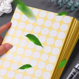 8/13/25/50mm Colour Sticker Dots Adhesive Round Labels Circular Scrapbooking White - 50mm 8 Dots - 1 Sheet