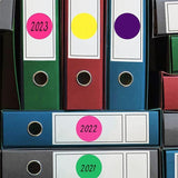 8/13/25/50mm Colour Sticker Dots Adhesive Round Labels Circular Scrapbooking White - 8mm 260 Dots - 1 Sheet