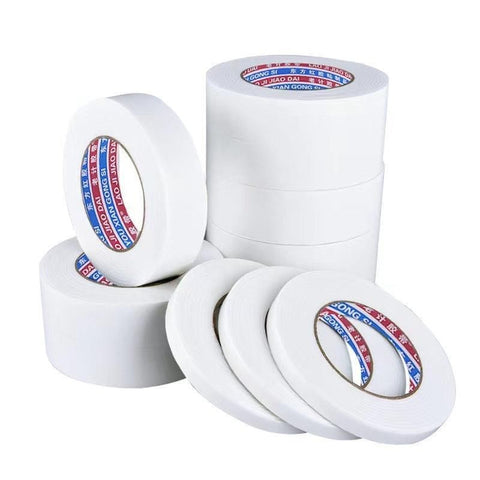 Double Sided White Pe Foam Sticky Tape Mounting Diy Craft Strong Adhesive 2.5M - 30mm*2.5m