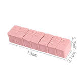 2X 7 Day Weekly Pill Box Medicine Tablet Organizer Dispenser Container Case - Grey