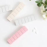 2X 7 Day Weekly Pill Box Medicine Tablet Organizer Dispenser Container Case - Grey