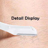 3Pcs Eyebrow Razor Set Facial Hair Remover Dermaplaning Shaving Tool Kit - Clear eyebrow razor*3