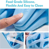 Silicone Ice Cream Mould Block Frozen Molds Icy Pole Jelly Popsicle - Green-4Grid