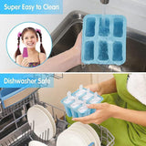 Silicone Ice Cream Mould Block Frozen Molds Icy Pole Jelly Popsicle - Green-4Grid