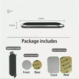 Phone Holder Mount Dashboard Stand for Car Mobile Smartphone Mini Size Grip Pad - Silver -1 Unit