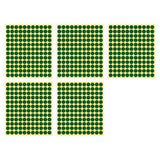 8/13/25/50mm Colour Sticker Dots Adhesive Round Labels Circular Scrapbooking Green - 13mm 132 Dots - 5 Sheets