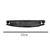 5X Hair Ponytail Holder Banana Clips Plastic Black Claw Comb Clip Multipurpose - Brown