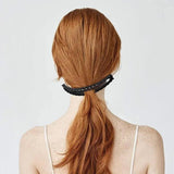 5X Hair Ponytail Holder Banana Clips Plastic Black Claw Comb Clip Multipurpose - Brown