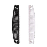 5X Hair Ponytail Holder Banana Clips Plastic Black Claw Comb Clip Multipurpose - Brown