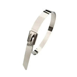 20X Stainless Steel Cable Ties S304 Marine Grade Zip Strap Locking Wrap 100-800Mm - 4.6x350mm