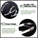 100x Stainless Steel Cable Ties SS304 Marine Grade Zip Strap Locking Wrap 100-800mm - 4.6*200mm