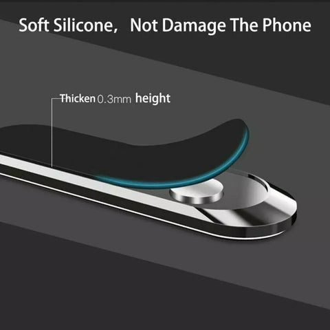 Phone Holder Mount Dashboard Stand for Car Mobile Smartphone Mini Size Grip Pad - Black *1 Unit